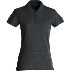 CLIQUE Basic Poloshirt Damen 955 - anthrazit meliert XS