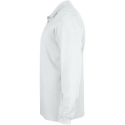 CLIQUE Basic langarm Poloshirt Kinder 00 - wei&szlig; 120 cm