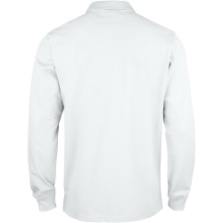 CLIQUE Basic langarm Poloshirt Kinder 00 - wei&szlig; 140 cm