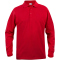 CLIQUE Basic langarm Poloshirt Kinder 35 - rot 140 cm