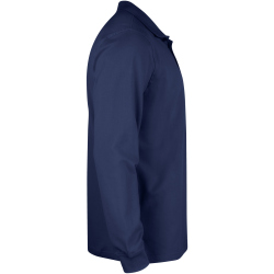 CLIQUE Basic langarm Poloshirt Kinder 580 - dunkelblau 100 cm