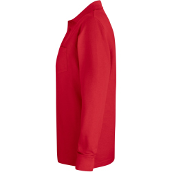 CLIQUE Basic Pocket langarm Poloshirt Herren 35 - rot 3XL