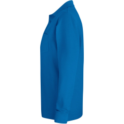 CLIQUE Basic Pocket langarm Poloshirt Herren 55 - royal XS