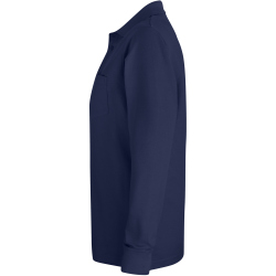 CLIQUE Basic Pocket langarm Poloshirt Herren 580 - navy XS