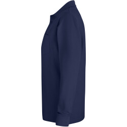 CLIQUE Basic Pocket langarm Poloshirt Herren 580 - navy S