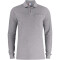 CLIQUE Basic Pocket langarm Poloshirt Herren 95 - graumeliert L