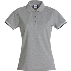 CLIQUE Newton Poloshirt Damen 95 - graumeliert S