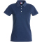 CLIQUE Stretch Premium Poloshirt Damen 565 - blau meliert S