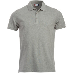 CLIQUE Classic Lincoln Poloshirt Herren 95 - grau meliert XS