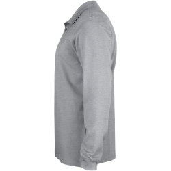 CLIQUE Classic Lincoln langarm Poloshirt Herren 95 - grau meliert XS