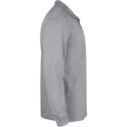 CLIQUE Classic Lincoln langarm Poloshirt Herren 95 - grau meliert XS