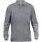 CLIQUE Classic Lincoln langarm Poloshirt Herren 95 - grau meliert XXL