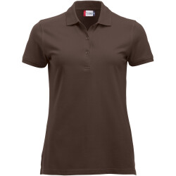 CLIQUE Classic Marion Poloshirt Damen 825 - dunkles mocca XS