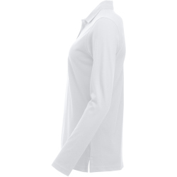 CLIQUE Classic Marion langarm Poloshirt Damen 00 - wei&szlig; XS