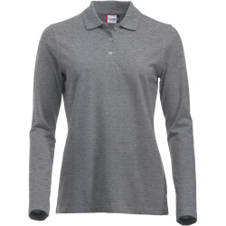 CLIQUE Classic Marion langarm Poloshirt Damen 95 - grau...