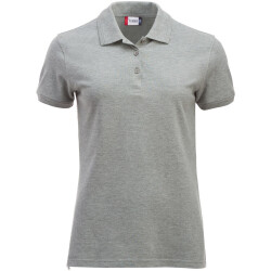 CLIQUE Manhattan Poloshirt Damen 95 - grau meliert XS