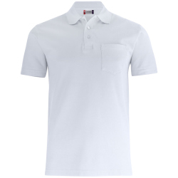 CLIQUE Basic Pocket Poloshirt 00 - wei&szlig; L