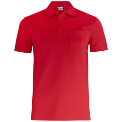 CLIQUE Basic Pocket Poloshirt 35 - rot XS