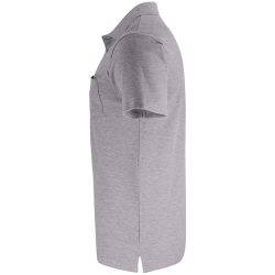 CLIQUE Basic Pocket Poloshirt 95 - grau meliert XS