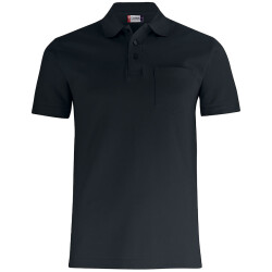 CLIQUE Basic Pocket Poloshirt 99 - schwarz S