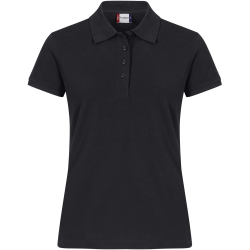 CLIQUE Heavy Premium Poloshirt Damen 99 - schwarz S