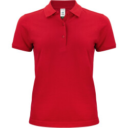CLIQUE Classic Bio-Baumwoll Poloshirt Damen 35 - rot XS