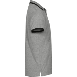 CLIQUE Austin Poloshirt Herren 95 - graumeliert/schwarz XS