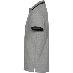 CLIQUE Austin Poloshirt Herren 95 - graumeliert/schwarz M