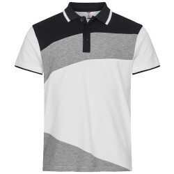 CLIQUE Conrad Poloshirt 00 - weiß/graumeliert XS