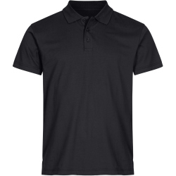 CLIQUE Single Jersey Poloshirt Herren 99 - schwarz XS