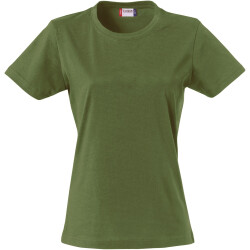 CLIQUE Basic T-Shirt Damen 71 - army grün XS