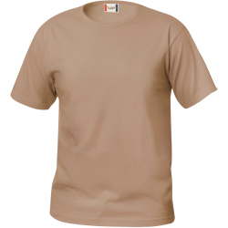 CLIQUE Basic T-Shirt Kinder 820 - caffe latte 100 cm