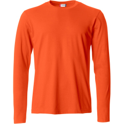CLIQUE Basic Langarmshirt Herren 18 - orange XS