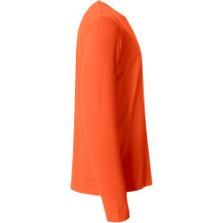 CLIQUE Basic Langarmshirt Herren 18 - orange XS