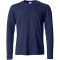 CLIQUE Basic Langarmshirt Herren 580 - dunkelblau XS