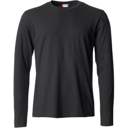 CLIQUE Basic Langarmshirt Herren 99 - schwarz S