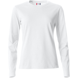 CLIQUE Basic Langarmshirt Damen 00 - weiß XS