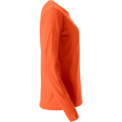CLIQUE Basic Langarmshirt Damen 18 - orange XS