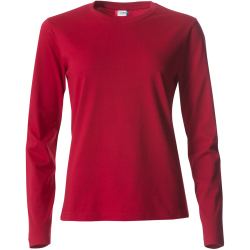 CLIQUE Basic Langarmshirt Damen 35 - rot XS