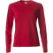 CLIQUE Basic Langarmshirt Damen 35 - rot XXL