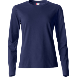 CLIQUE Basic Langarmshirt Damen 580 - dunkelblau XS