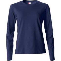 CLIQUE Basic Langarmshirt Damen 580 - dunkelblau XL