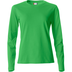 CLIQUE Basic Langarmshirt Damen 605 - apfelgrün XS