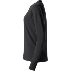 CLIQUE Basic Langarmshirt Damen 99 - schwarz XS
