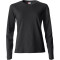 CLIQUE Basic Langarmshirt Damen 99 - schwarz L
