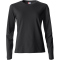 CLIQUE Basic Langarmshirt Damen 99 - schwarz XL