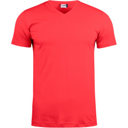 CLIQUE Basic V-Neck T-Shirt Herren 35 - rot M