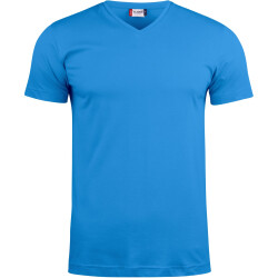 CLIQUE Basic V-Neck T-Shirt Herren 55 - royalblau XS