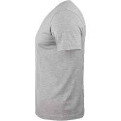 CLIQUE Basic V-Neck T-Shirt Herren 95 - grau meliert XS