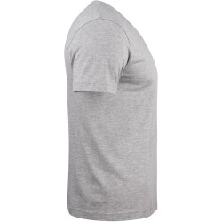 CLIQUE Basic V-Neck T-Shirt Herren 95 - grau meliert 4XL